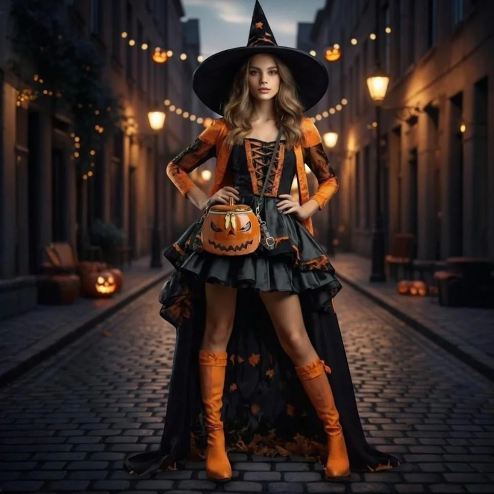 Pumpkin Crossbody Bag - Orange